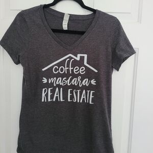 District Charcoal V-Neck Tee